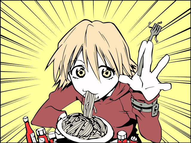 Person fork plate food yellow free wallpaper - medium preview image