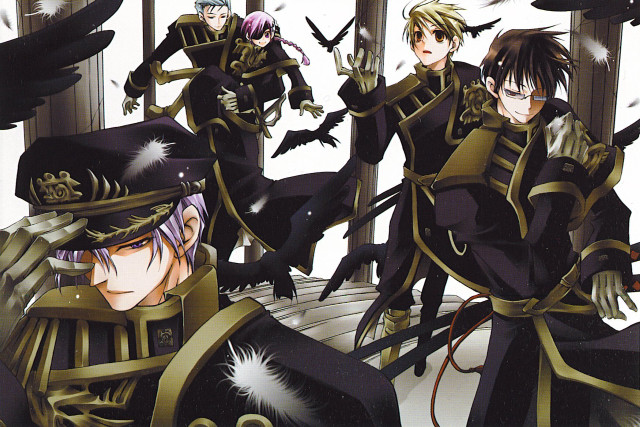 Anime characters window bats flying free wallpaper - medium preview image