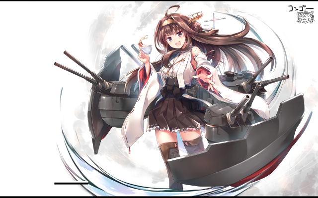 Girl long hair sword boat free wallpaper - medium preview image