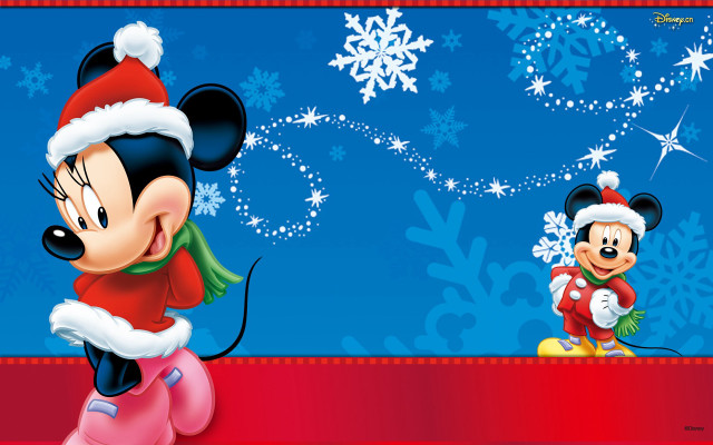 Mickey mouse christmas card santa free wallpaper - medium preview image