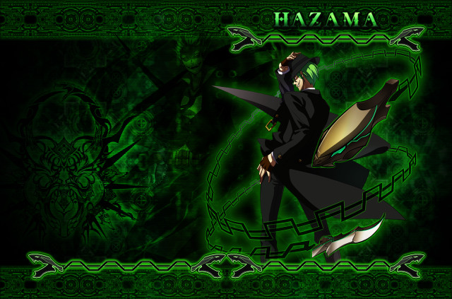 Man black suit green background #2 free wallpaper - medium preview image