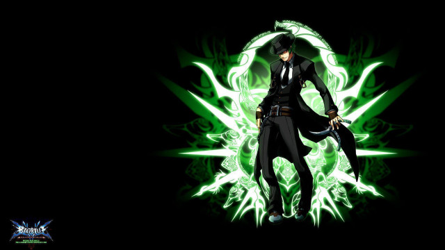 Man suit green background sword free wallpaper - medium preview image