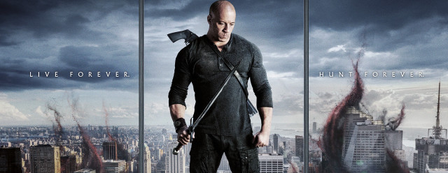 City skyline man knife poster free wallpaper - medium preview image