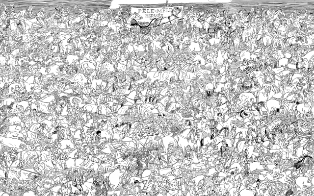 Crowd boat water sky black free wallpaper - medium preview image