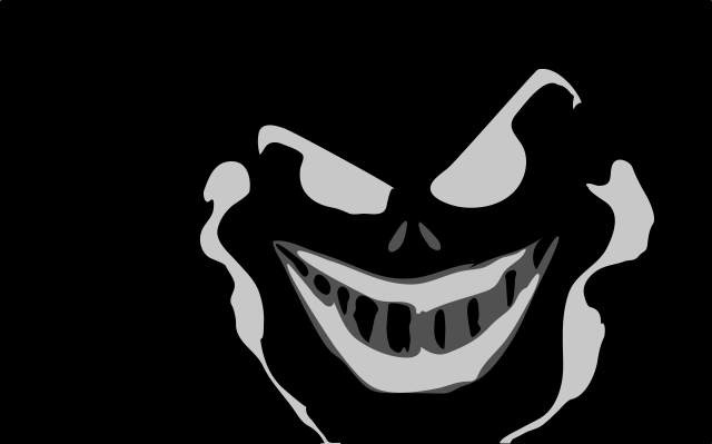 Creepy smiling face teeth dark free wallpaper - medium preview image