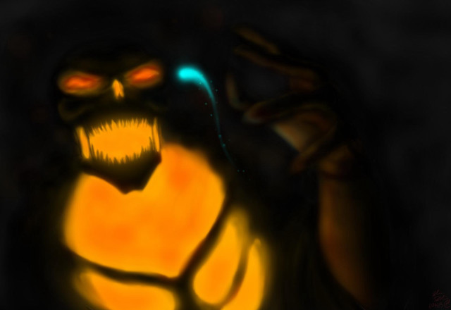 Glowing creature glowing eyes glowing free wallpaper - medium preview image