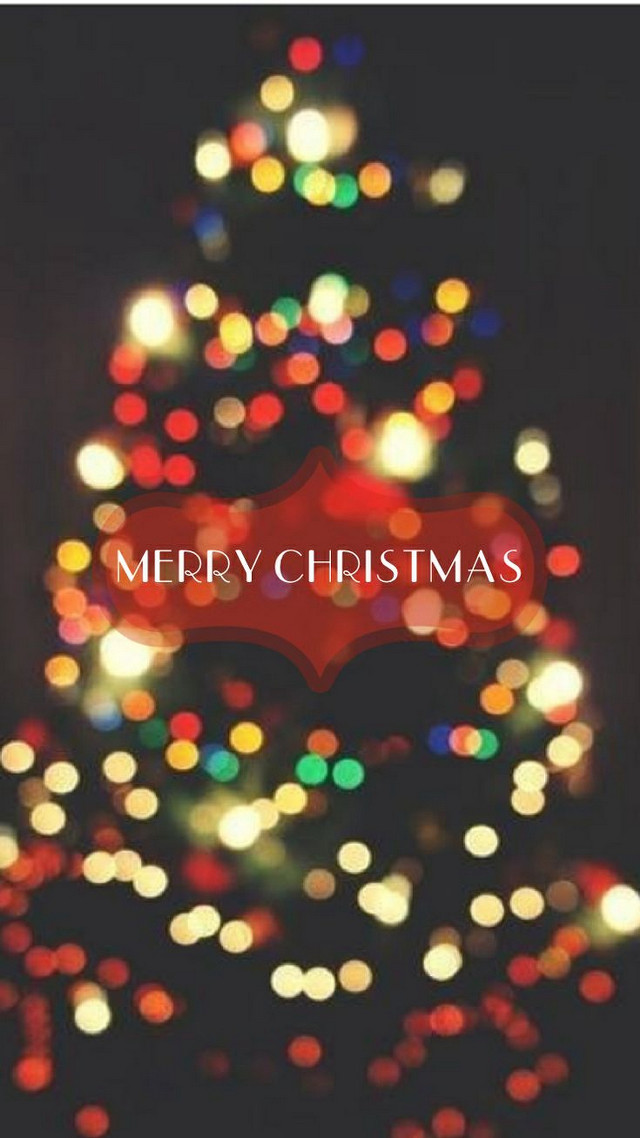 Christmas tree merry sign lights free wallpaper - medium preview image
