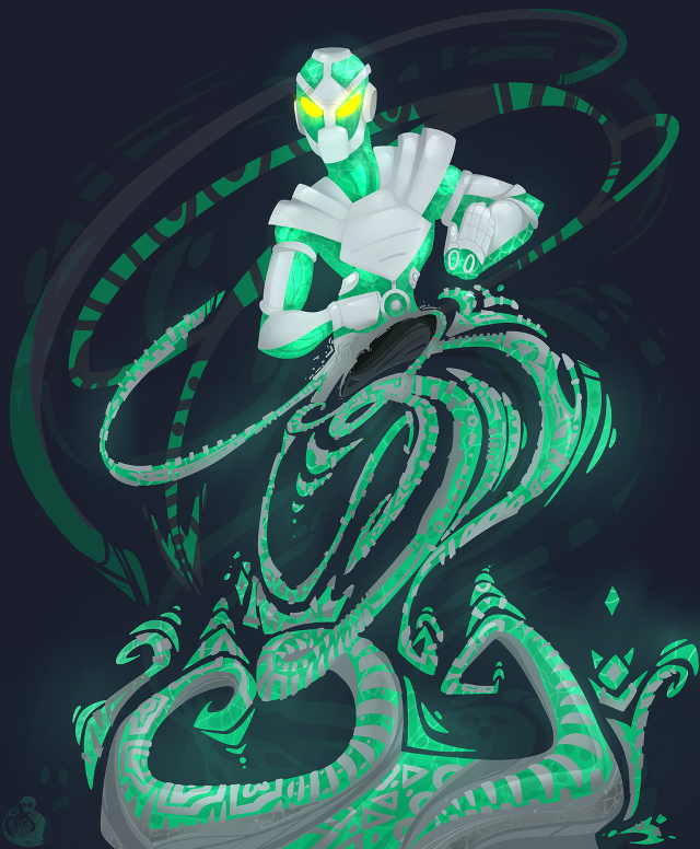 Stylized person bike green light free wallpaper - medium preview image