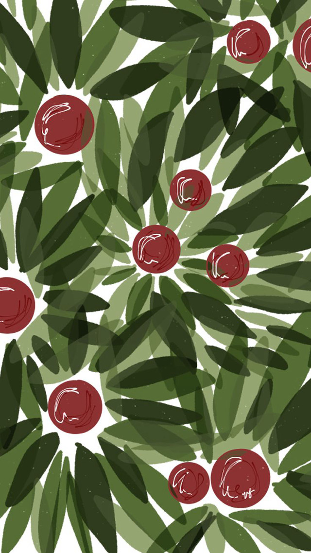Red apples green leaves white free wallpaper - medium preview image