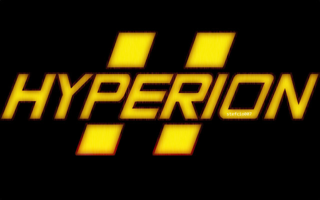 Yellow black logo hyperion black free wallpaper - medium preview image