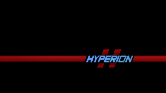Red blue line hyperion black free wallpaper - medium preview image