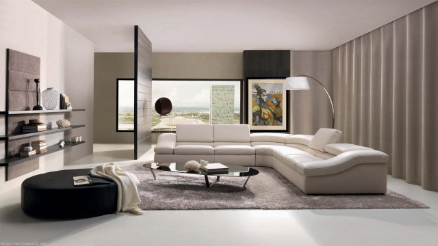 Living room white couch black #3 free wallpaper - medium preview image