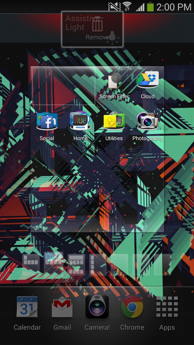 Colorful abstract design clock calendar free wallpaper - medium preview image