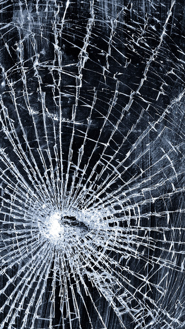 Cracked glass window black white free wallpaper - medium preview image