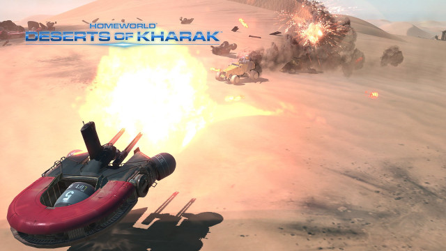 Red car desert road fire free wallpaper - medium preview image