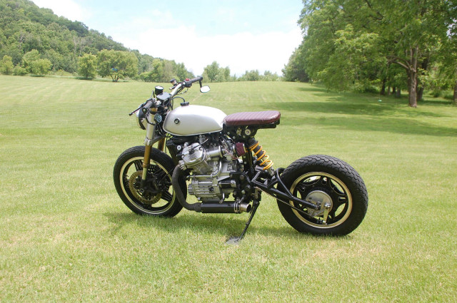 Motorcycle forest field lake sky free wallpaper - medium preview image