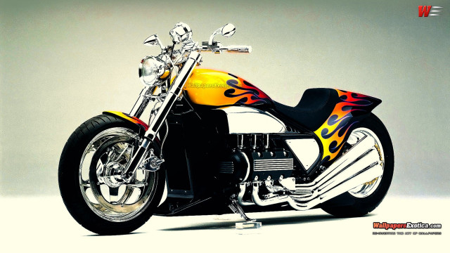 Flame motorcycle studio rendering artist free wallpaper - medium preview image