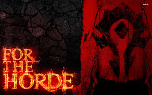 Red black background horde text free wallpaper - medium preview image