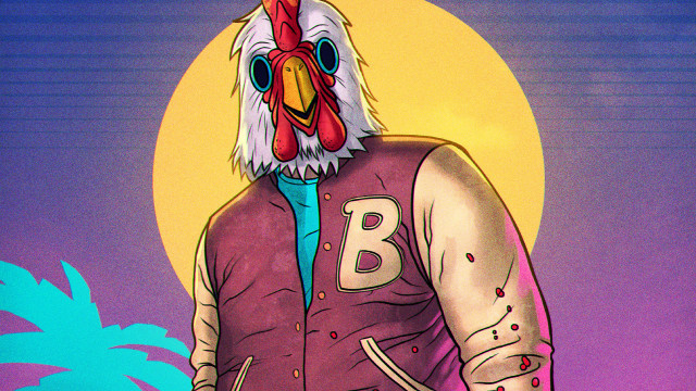Rooster vest hat sword palm free wallpaper - medium preview image