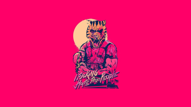 Pink cat cyberpunk synthwave cobra free wallpaper - medium preview image