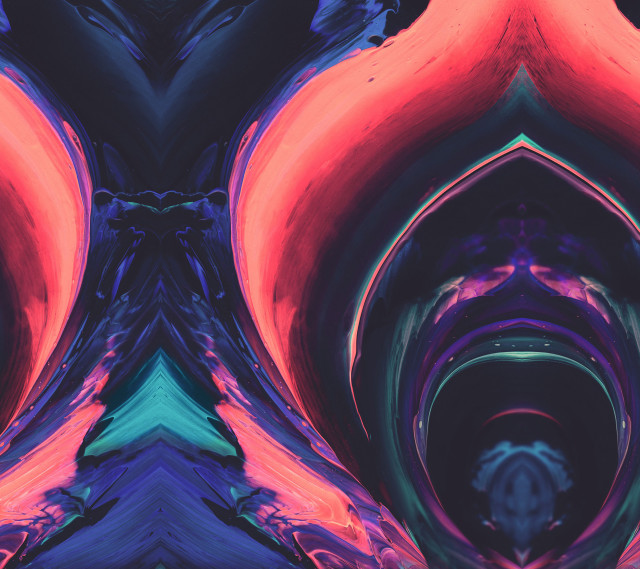 Colorful abstract red blue center free wallpaper - medium preview image