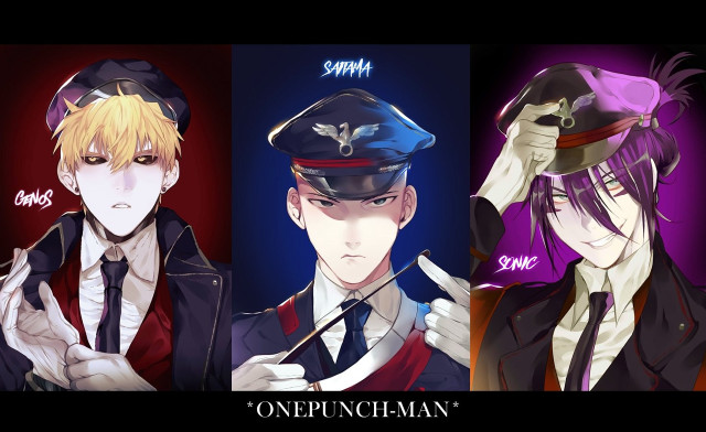 Anime characters hats ties cigarette free wallpaper - medium preview image