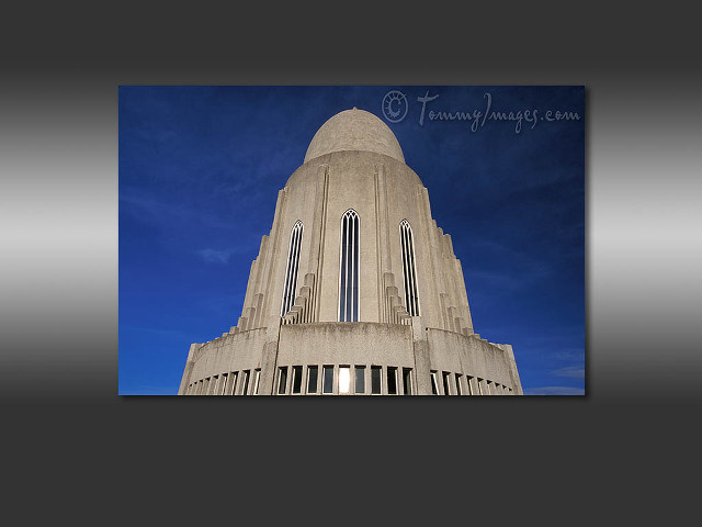 Large building clock artdeco tiltshift free wallpaper - medium preview image