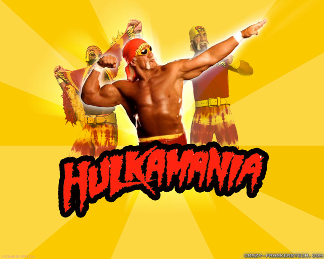 Man wrestling stance yellow background free wallpaper - medium preview image