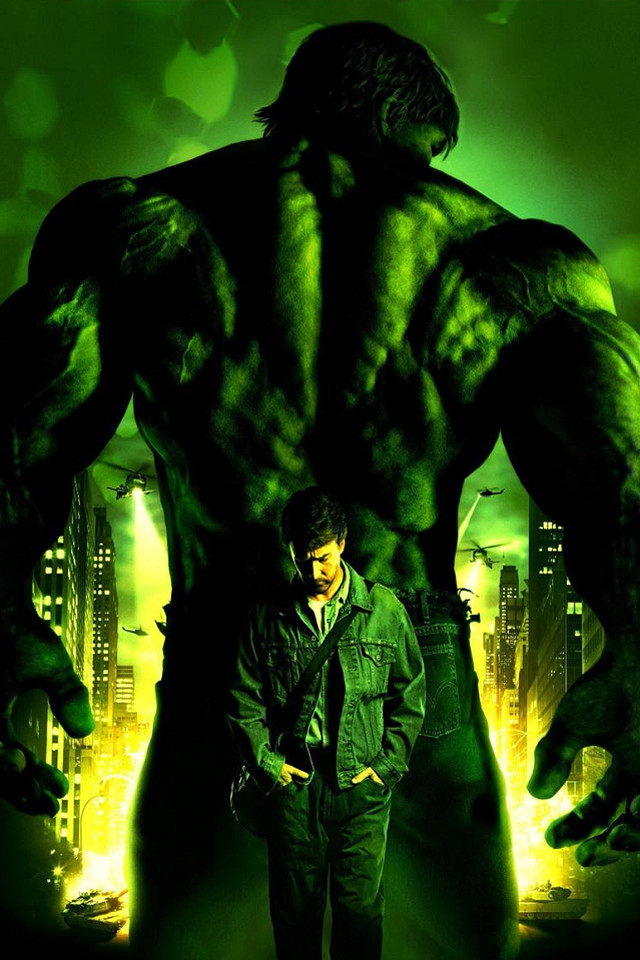 Man hulk poster city background free wallpaper - medium preview image