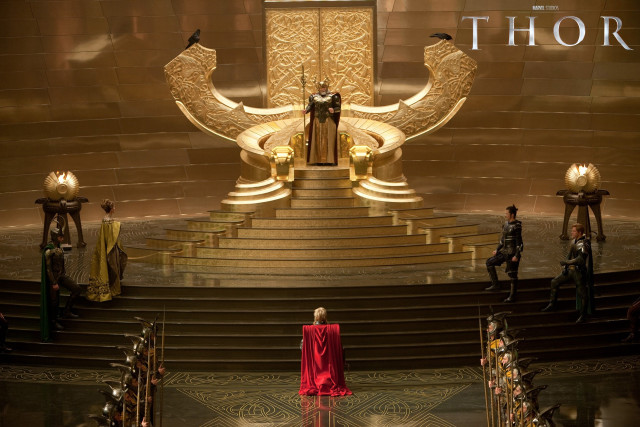 Woman red dress stage statue free wallpaper - medium preview image