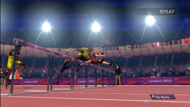 Person jumping hurdle athletics game free wallpaper - medium preview image