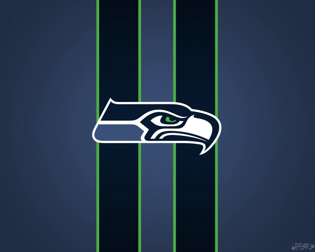 Seattle football team logo striped free wallpaper - medium preview image