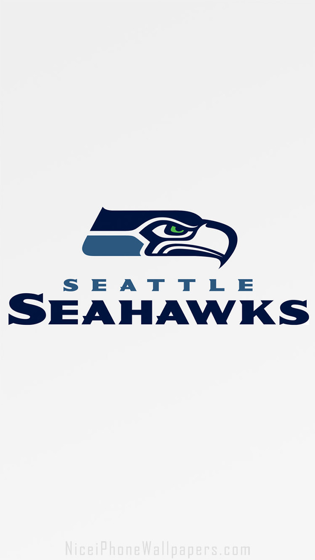 Seattle seahawks logo white blue free wallpaper - medium preview image