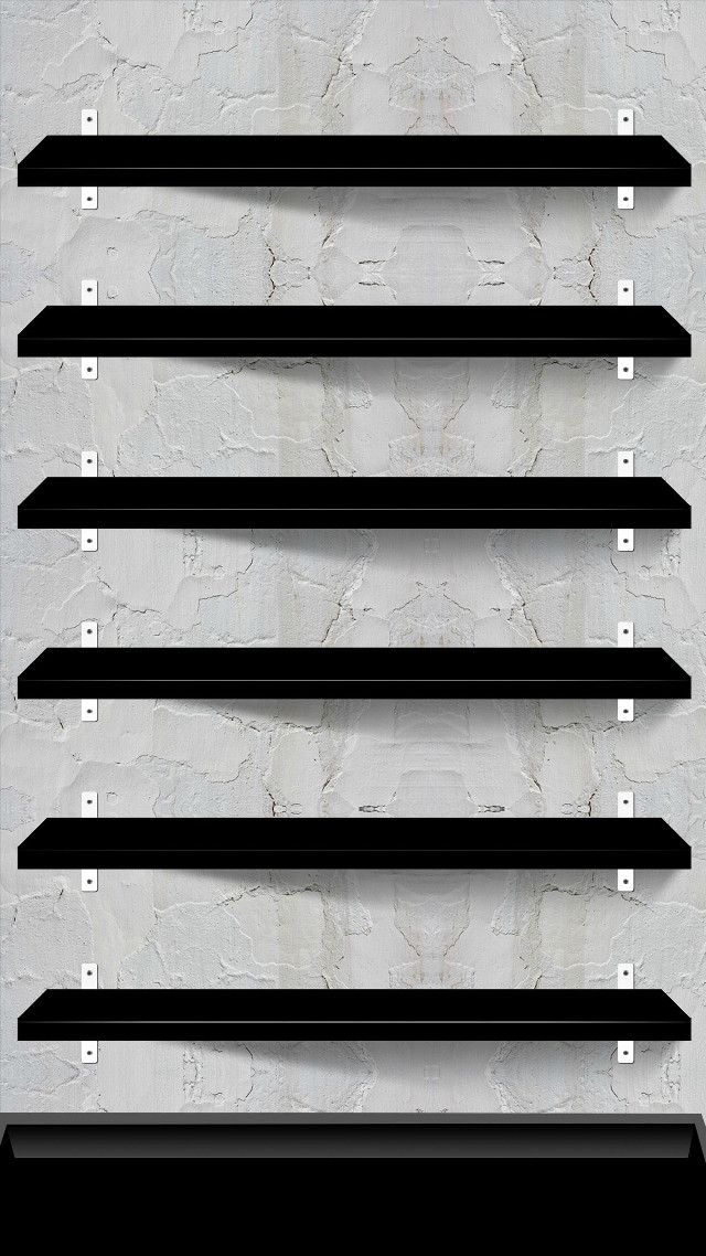 Black shelf five shelves white free wallpaper - medium preview image