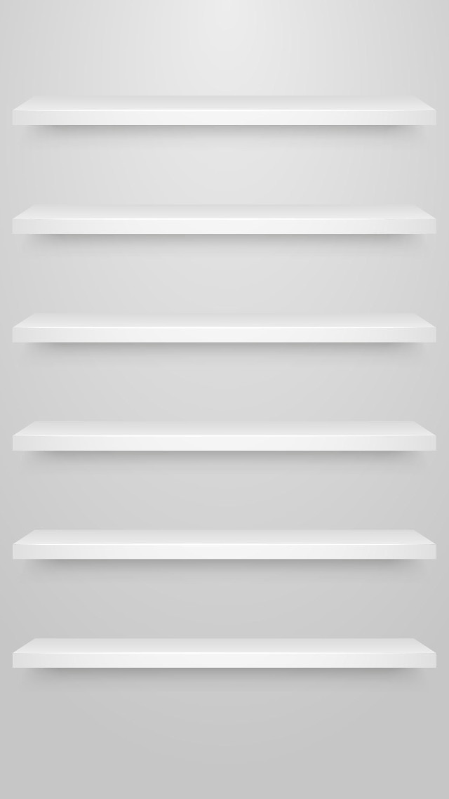 White shelf five shelves light free wallpaper - medium preview image