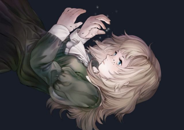 Woman laying hands on head free wallpaper - medium preview image