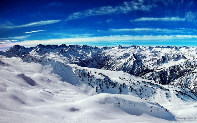 Mountain range plane view blue free wallpaper - medium preview image