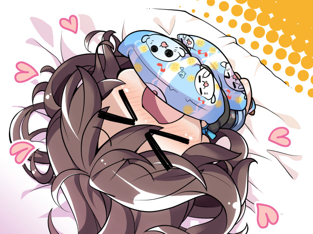 Cartoon character hat clock hearts free wallpaper - medium preview image