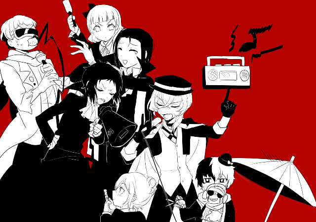 Group people umbrella radio red free wallpaper - medium preview image