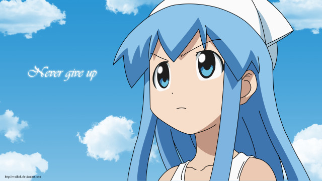 Anime girl blue hair white #11 free wallpaper - medium preview image