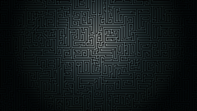 Black white pattern daarken ambient free wallpaper for desktop - medium preview image