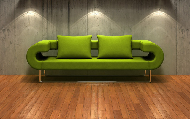 Green couch room lamps wooden free wallpaper - medium preview image