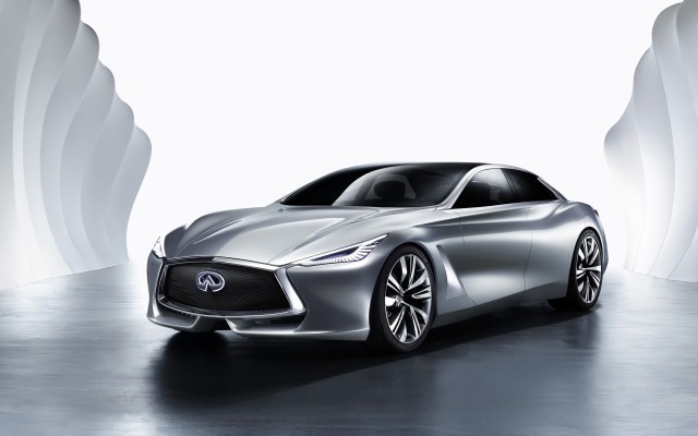 Silver car white room white free wallpaper - medium preview image