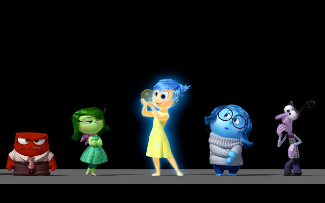 Cartoon characters standing line black free wallpaper - medium preview image