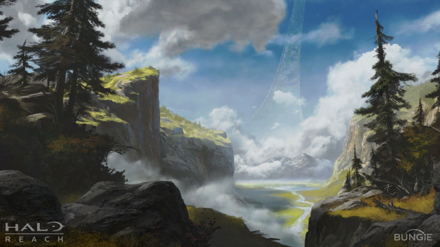 Mountain landscape river rocket flying free wallpaper - medium preview image