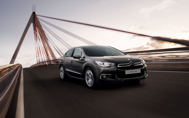 Black car bridge sky blurry free wallpaper - medium preview image