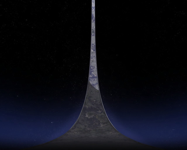 Tall tower sky background stars free wallpaper - medium preview image