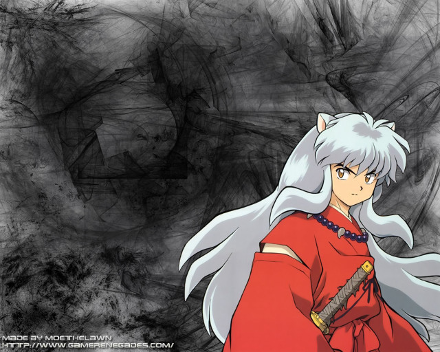 Anime character sword black background #2 free wallpaper - medium preview image