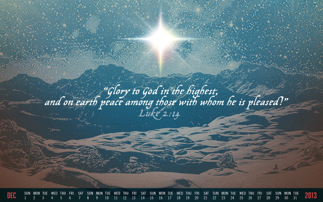 Star snowy mountain bible verse free wallpaper - medium preview image