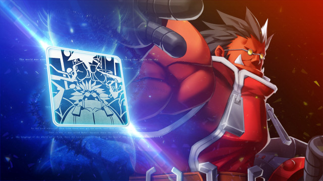 Cartoon character red outfit sword free wallpaper for desktop - medium preview image